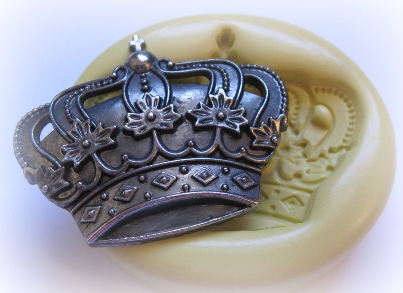 Crown Silicone Mold Fondant Clay Soap Mold Etsy
