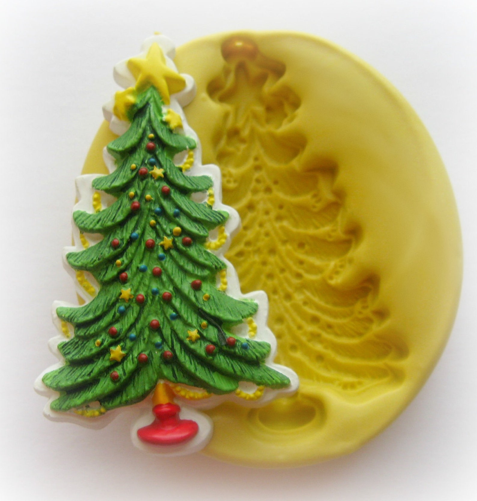 Christmas Tree Mold Clay Fondant Resin Mold Mold Etsy