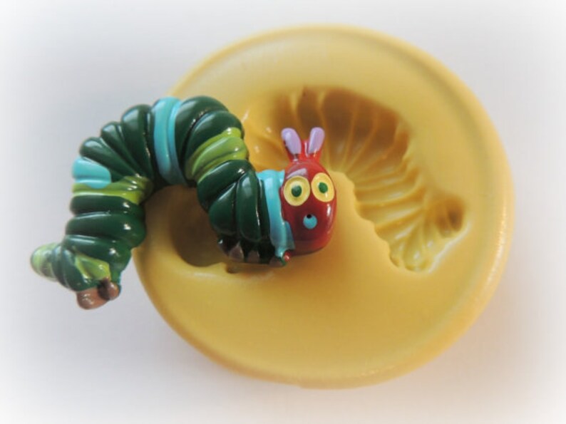 Bug Worm Mold DIY Fondant Worm Silicone Mold Fondant Candy Etsy
