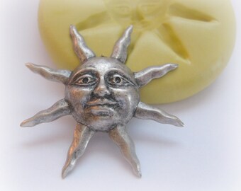 Sun Steam Punk DIY Jewelry Finding Flexible Soap Wax Candy Resin Mold