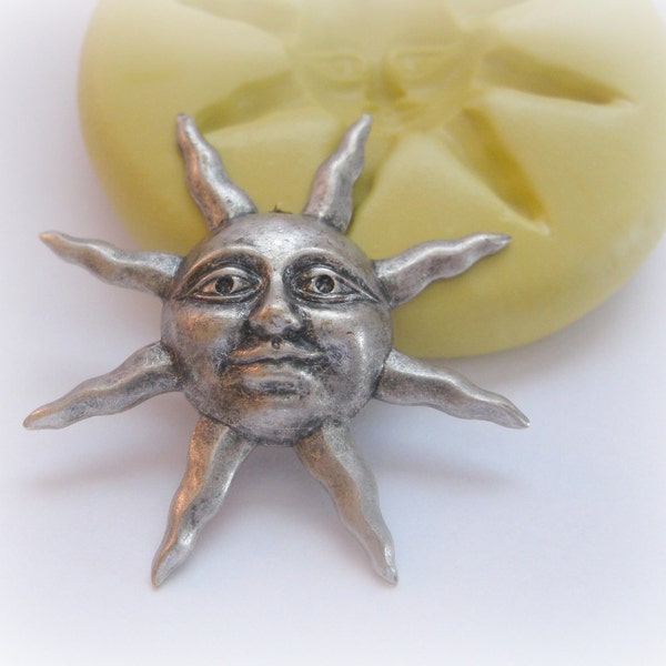 Sun Steam Punk DIY Jewelry Finding Flexible Soap Wax Candy Resin Mold