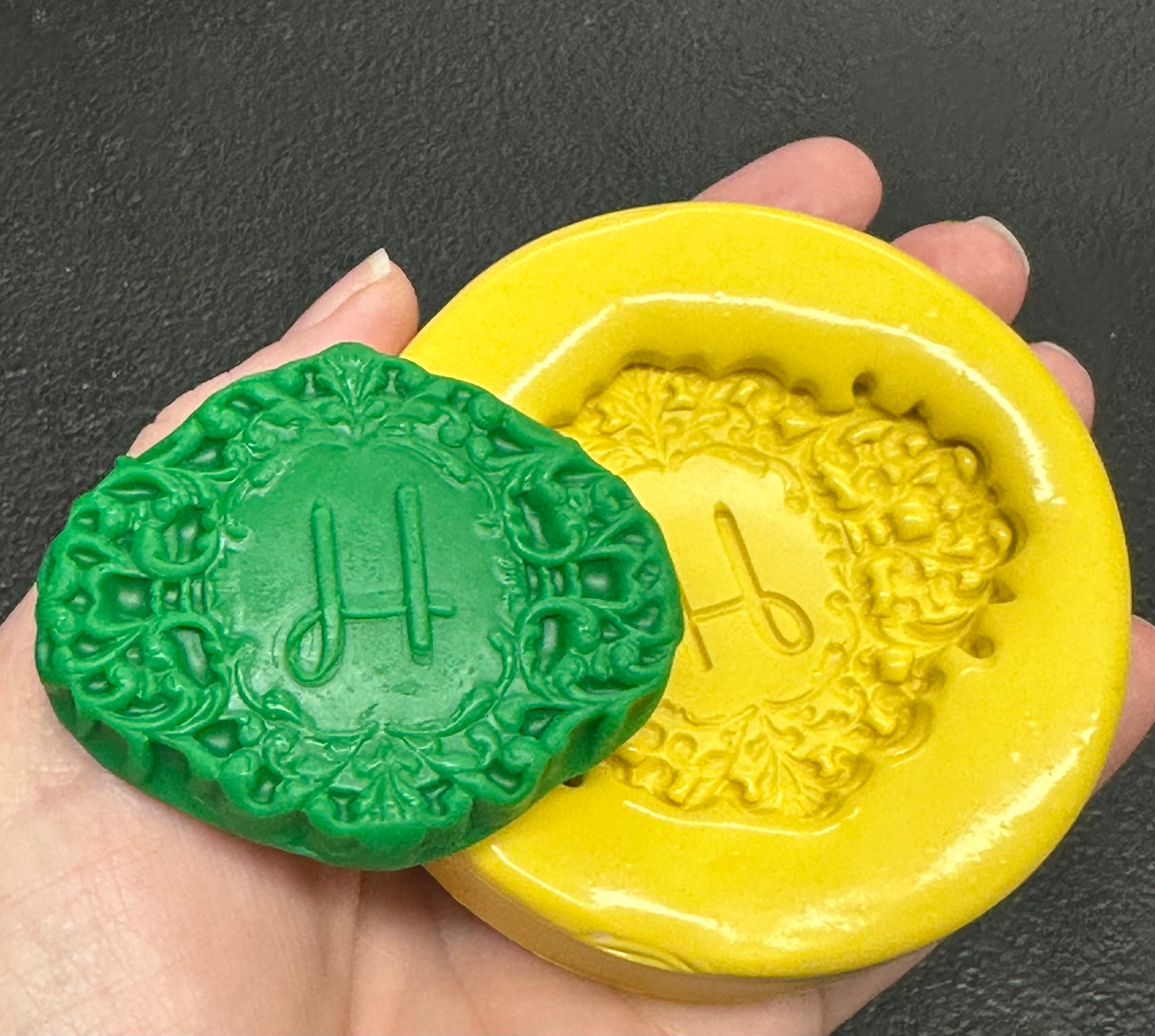 Monogram Butter Pat Mold, Silicone Mold, Letter Mold, Alphabet Fondant Mold,  Butter Mold, Resin, Polymer Clay Mold, Monogrammed, Silicone 