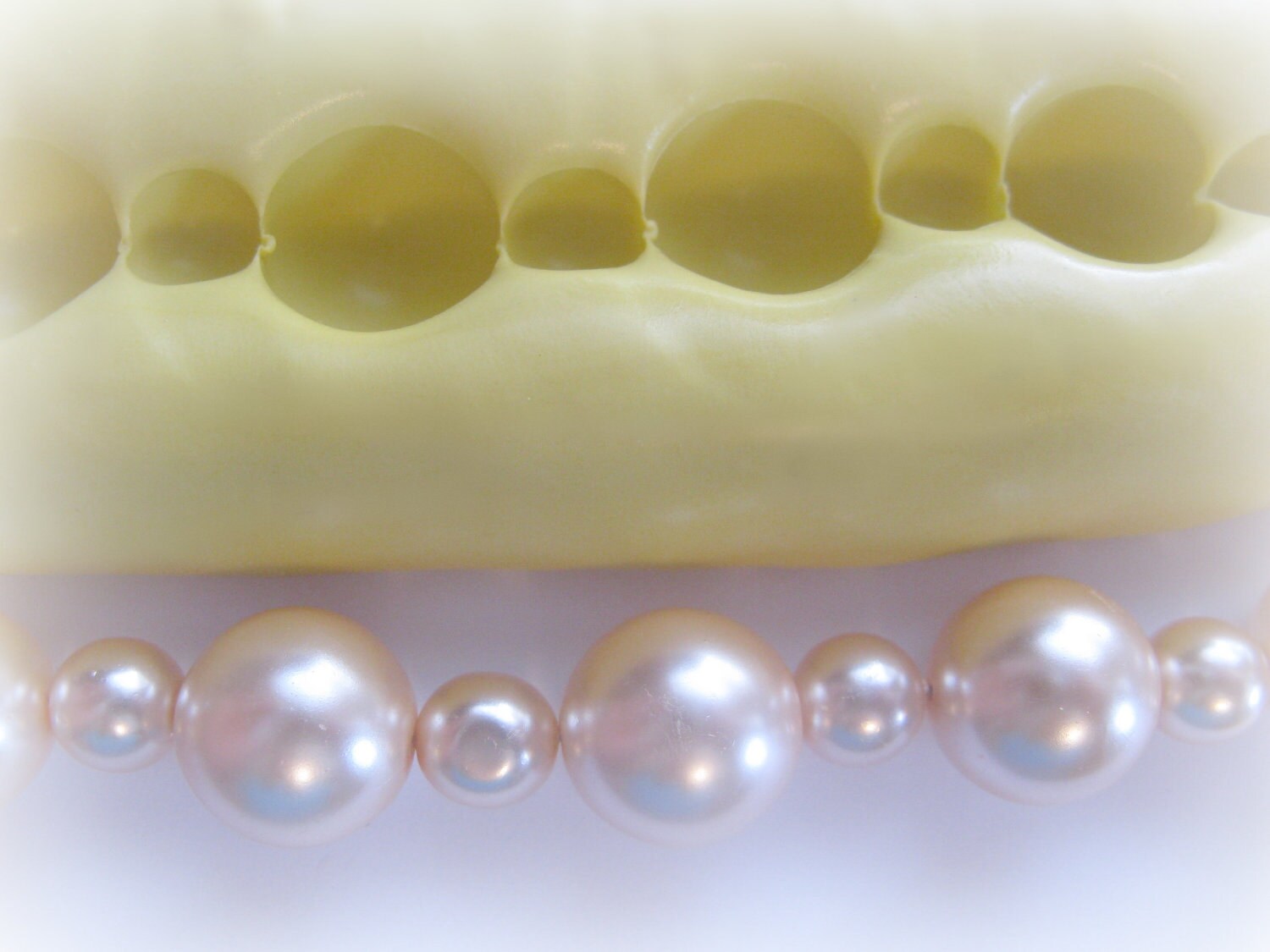 String Pearl Mold 14mm and 8mm Candy Clay Resin Fondant Etsy