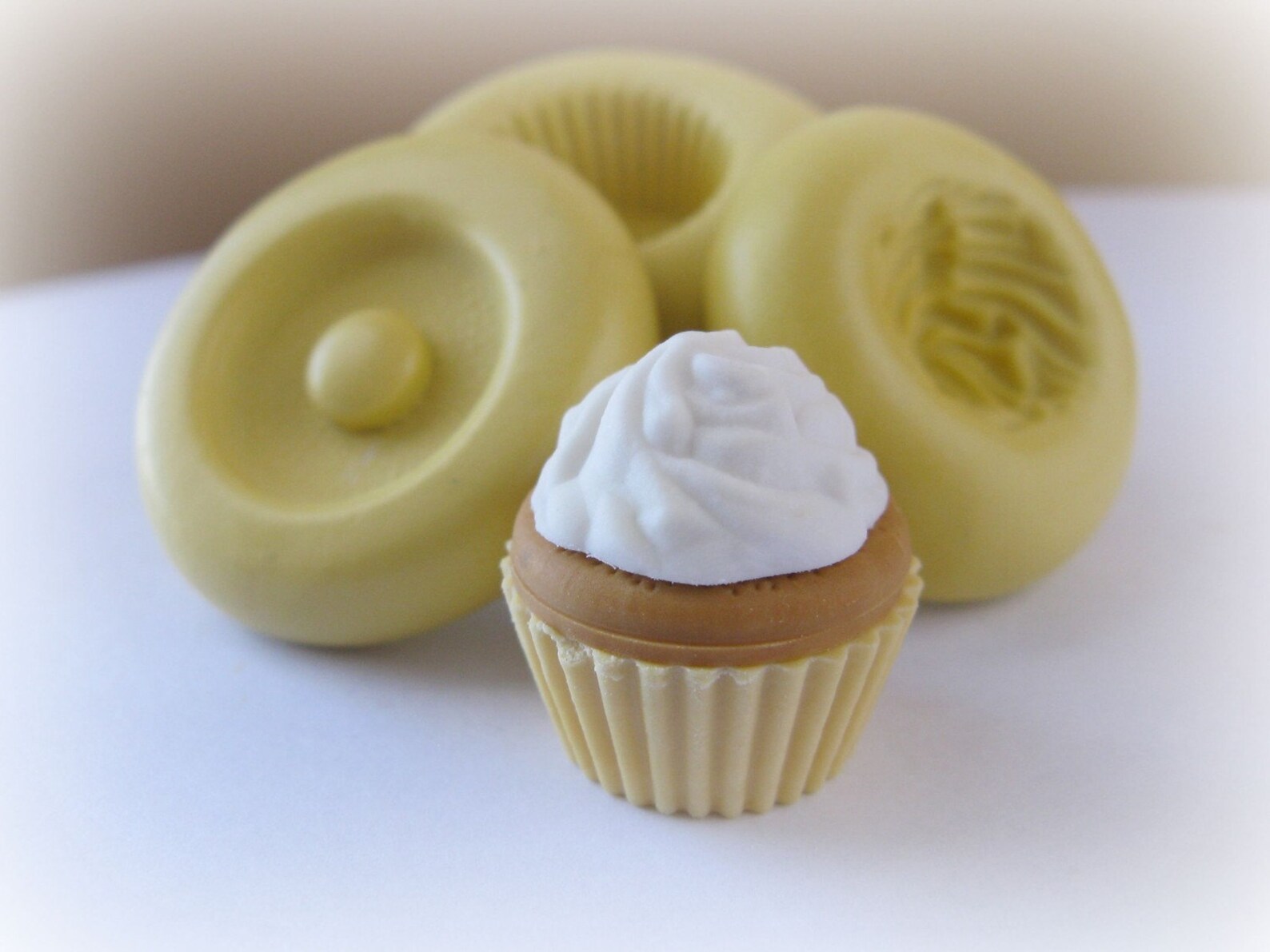 Cupcake Mold Cupcake Cabochon Molds Polymer Clay Mold Resin Etsy