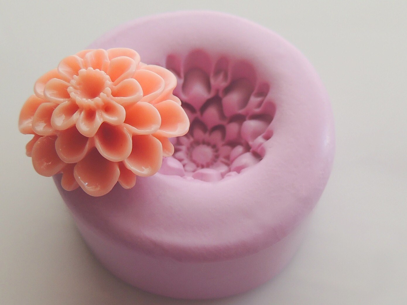 Flower Mold Flower Cabochon Fondant Clay Resin Mold Etsy