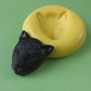 Leopard Silicone Molds Fondant Chocolate PMC Ceramic Small Mold Cat