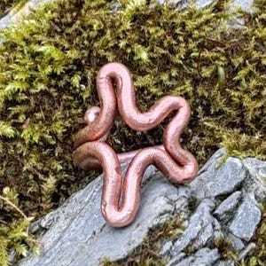 Elven Whisper – Handmade Copper Ring with Flowing Organic Design | Elven Forest Jewelry ᛉᛞᚠᛈ