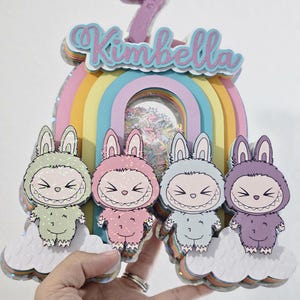 3d Labubu cake topper