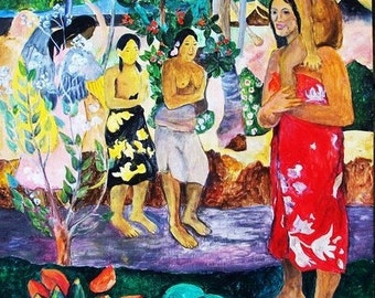 Artist study of We Greet Thee Mary by Paul Gauguin