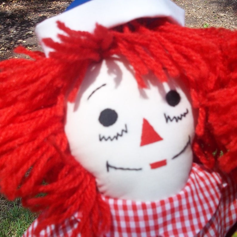 raggedy ann and raggedy andy doll measuring 20 inches image 4