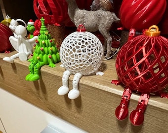 3D Printable Articulated Voronoi Christmas Ornament (STL File, Digital Download