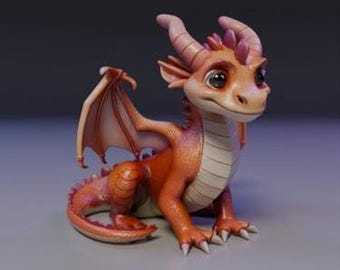 Red Dragon STL File: 3D Print Model for Tabletop Games (Digital Download)