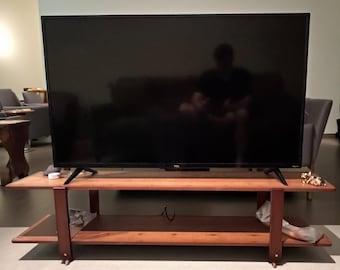 Natural Bamboo TV Stand | Mid-Century Modern Media Console