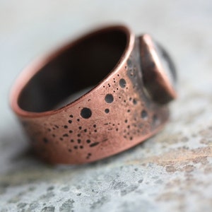 RING She's Complicated Copper and Lace Statement Ring Made to Order image 3