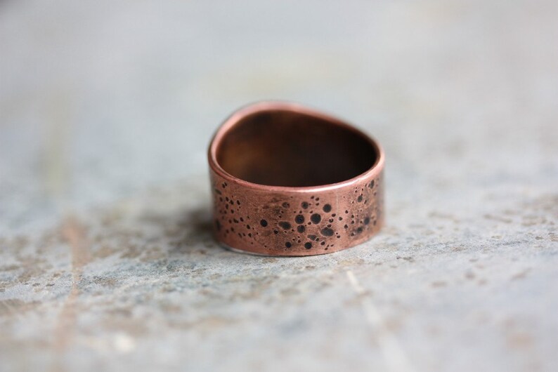 RING She's Complicated Copper and Lace Statement Ring Made to Order image 4