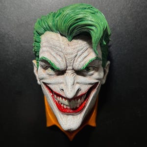 Joke Magnet | 12K SLA | Hand-Painted | The Comedian Bust Magnet | Handmade Sculpture Art | Joker-Inspired Fan Art | Collector’s Decor