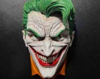 Joke Magnet | 12K SLA | Hand-Painted | The Comedian Bust Magnet | Handmade Sculpture Art | Joker-Inspired Fan Art | Collector’s Decor