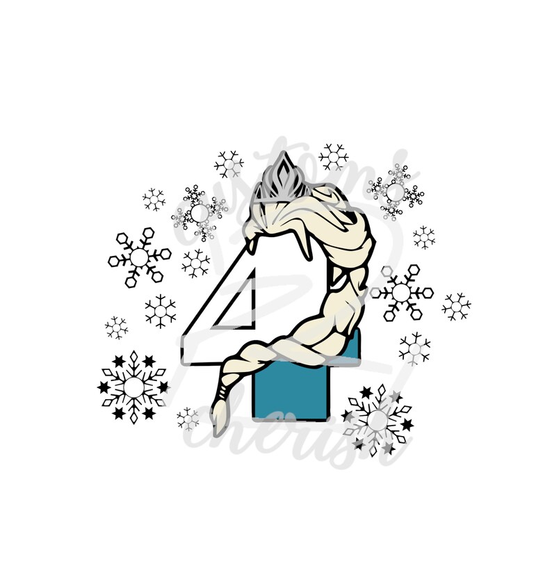Download Elsa Birthday Shirt DESIGN 4 File Formats .svg .png | Etsy