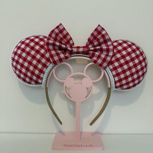 Red Gingham Mouse Ears