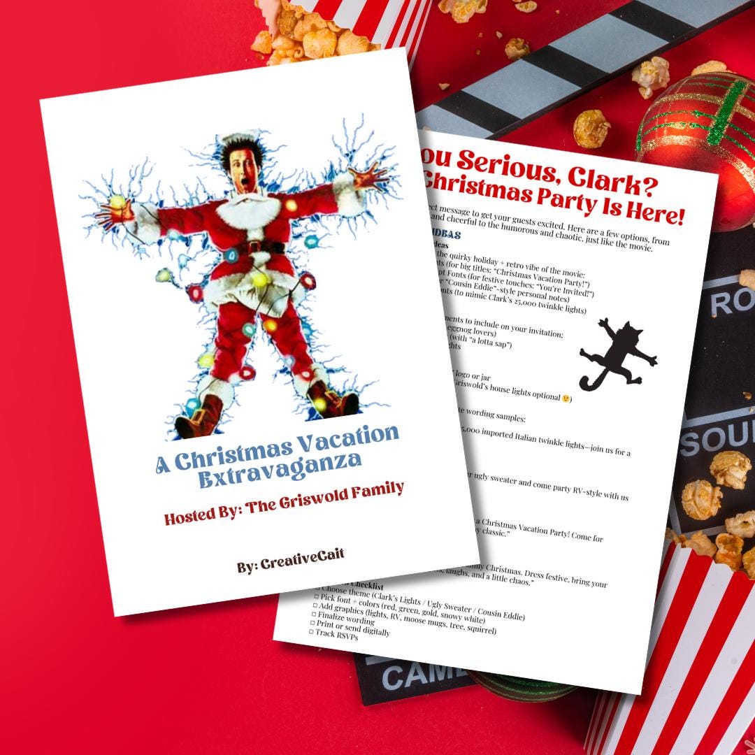National Lampoon’s Christmas Vacation Party Planner | Griswold-themed ...