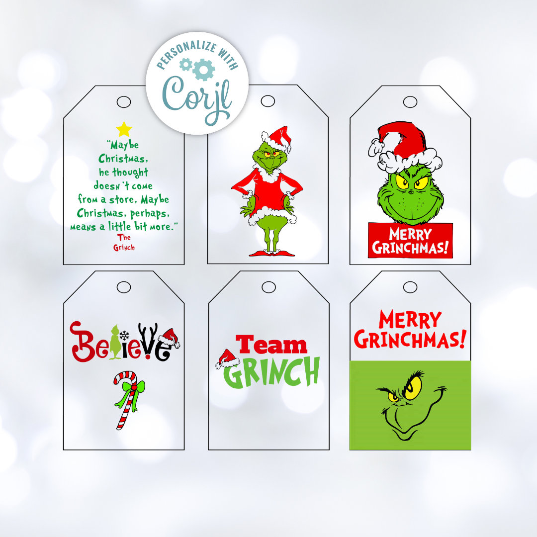 grinch tags - etsy new zealand