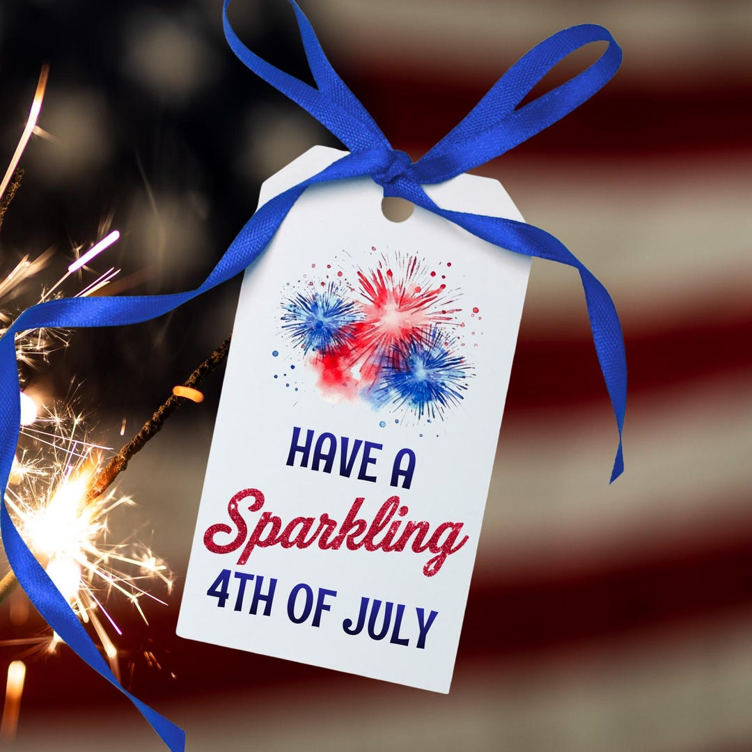 4th of July Gift Tags | Patriotic Printable Favor Tags | Independence ...