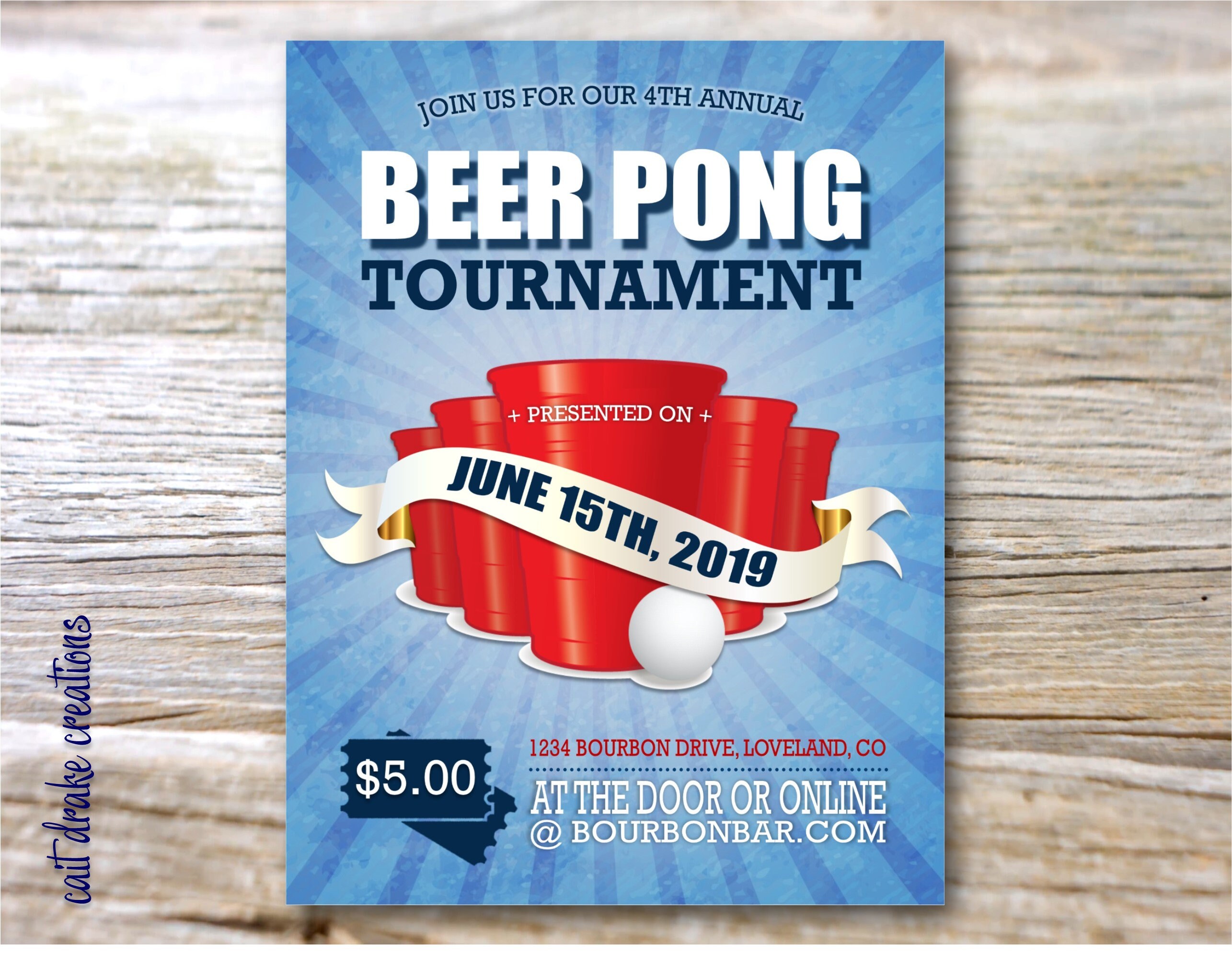 Disco pad Decode Beer Pong Tournament Fun Bar Play Fundraiser Flyer Digital | Etsy