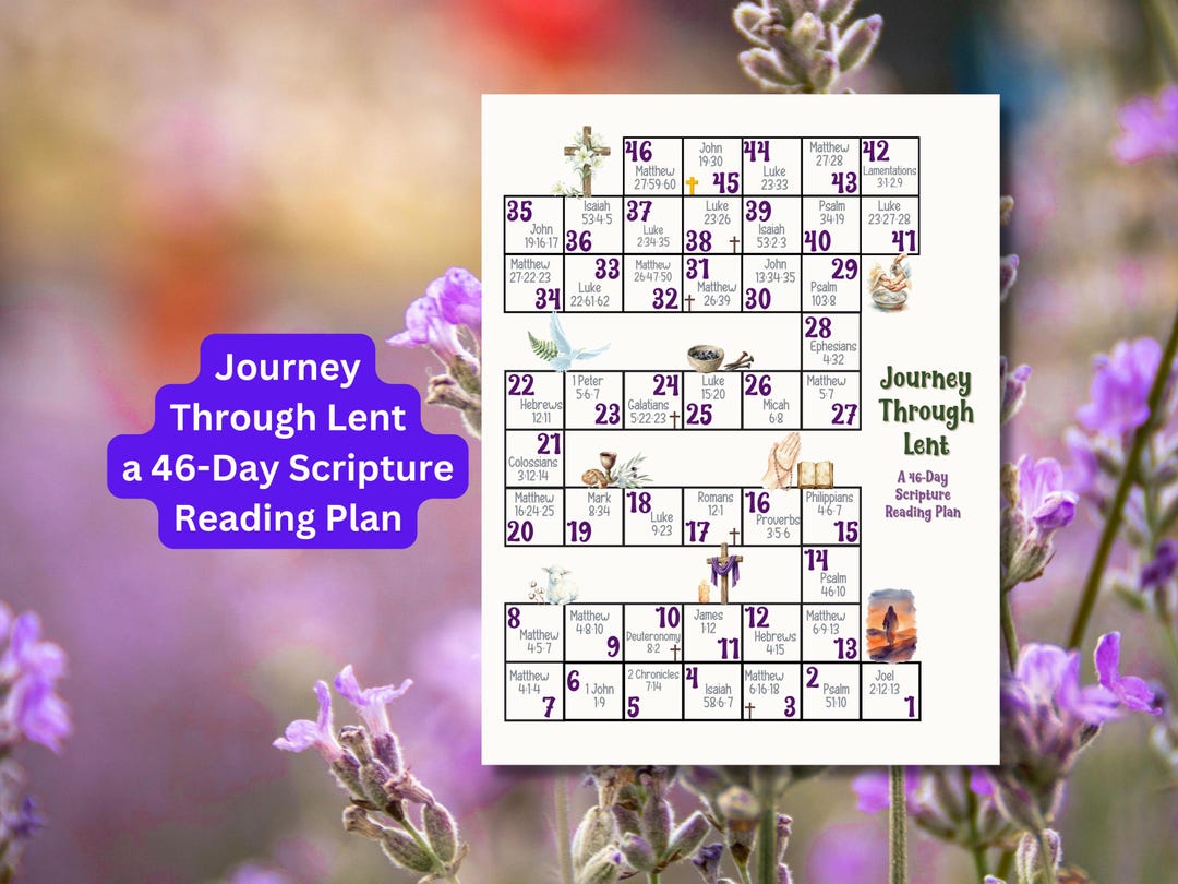 2026 Lent Calendar Printable | Lenten Scripture Calendar | Ash ...