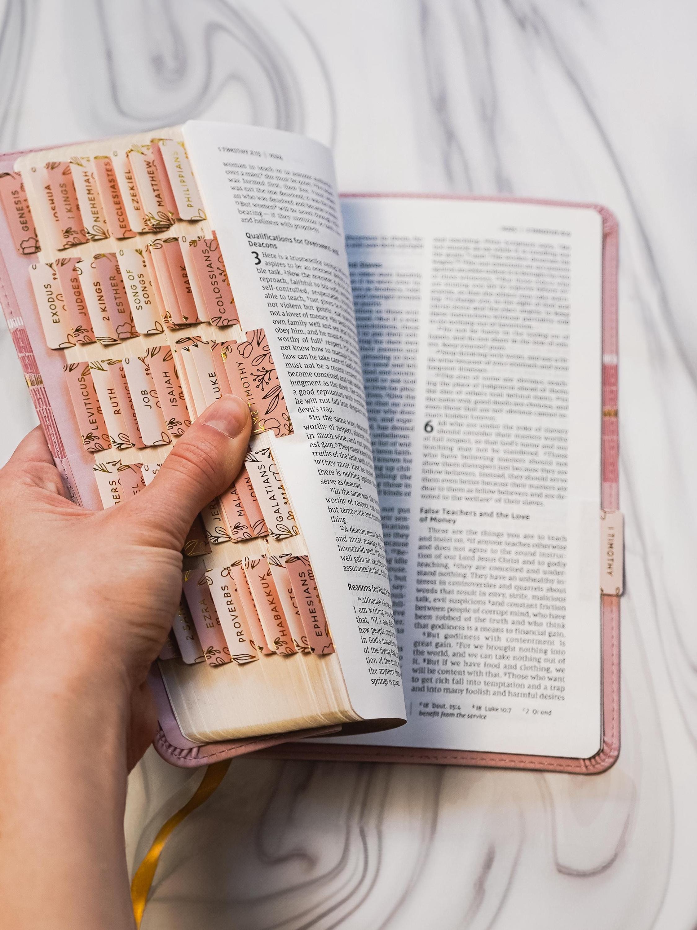 Custom Pink Bible with Tabs | NIV Women’s Bible | Personalized Christian Gift