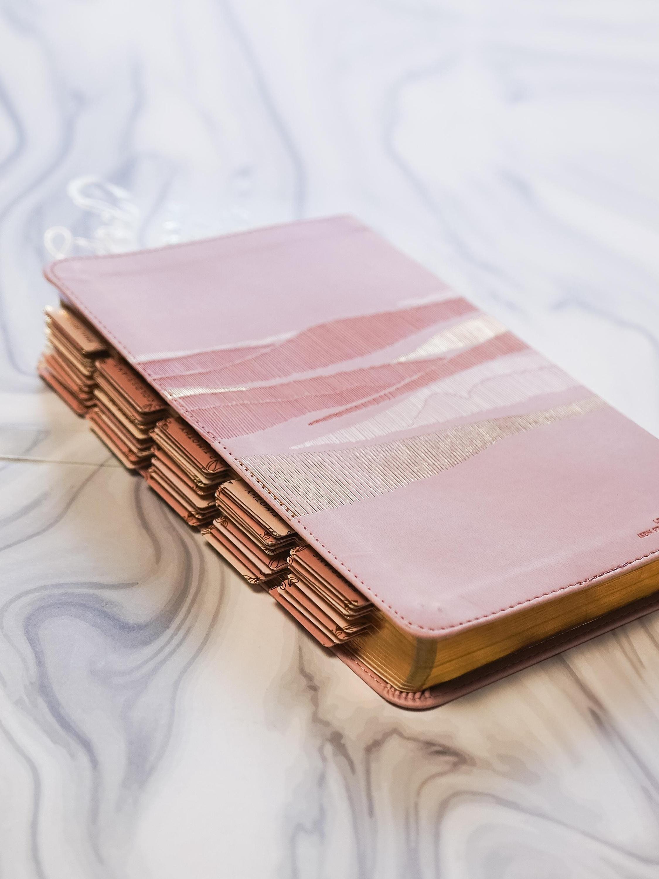Custom Pink Bible with Tabs | NIV Women’s Bible | Personalized Christian Gift