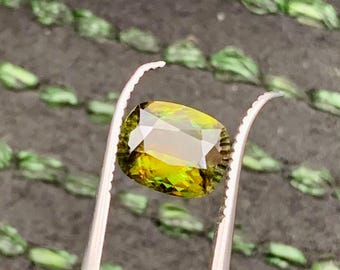 3.20 Ct, Natural Green Sphene Titanite Rare Collector Stone - Origin shigar valley Pakistan