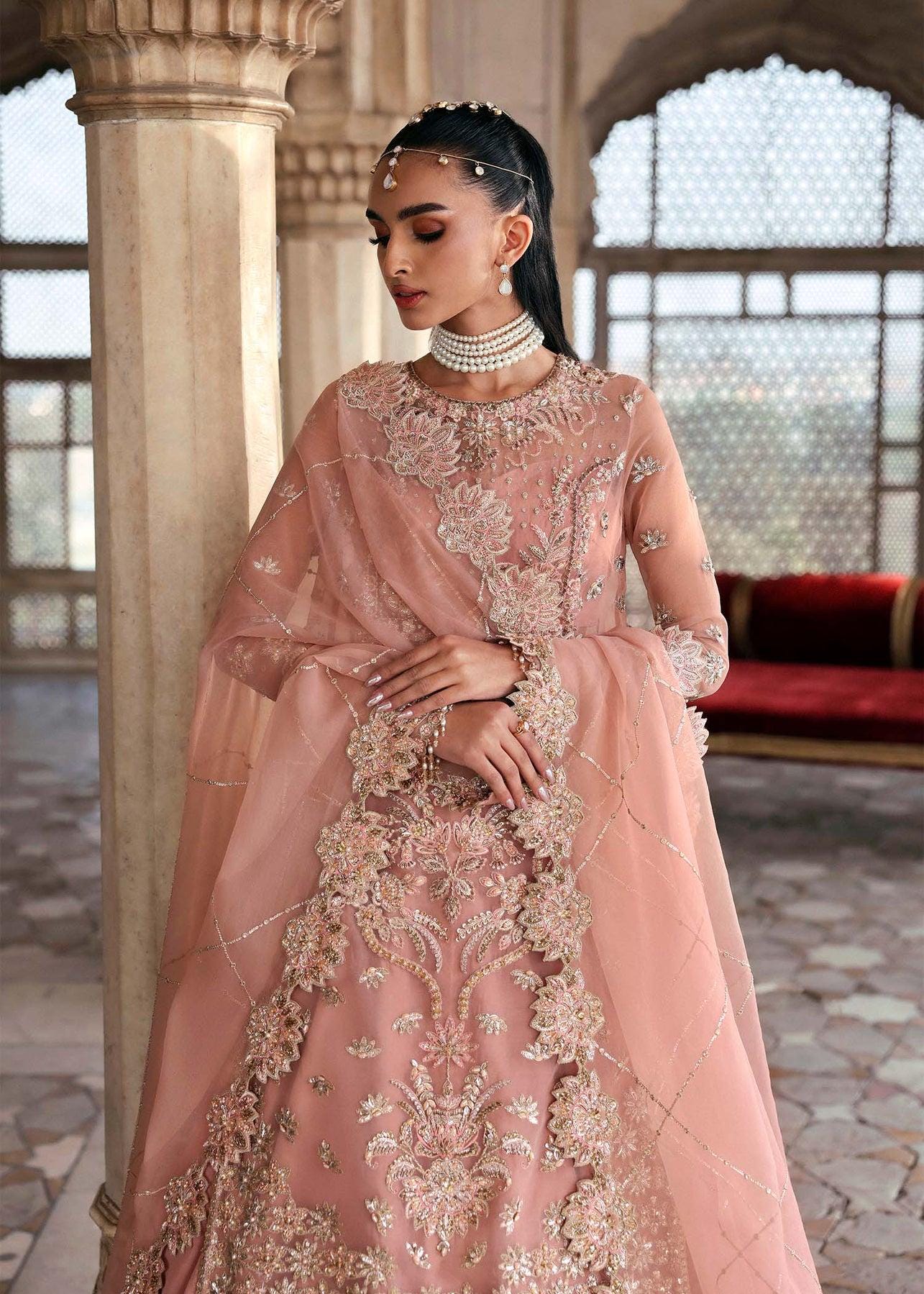 tea pink bridal dress Tea Pink Lehenga Maxi Frock for Women Pakistani Indian Dress Modern  Bridesmaid Wedding Guest Suit Reception Outfit Party Wear Clothes