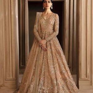 frock and frill maxi dress pakistani Navy Blue Frill Maxi  Faash Wear