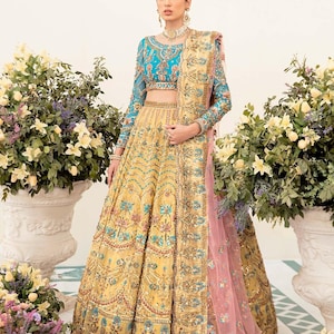 Bridal Lehenga Choli for Women Pakistani Indian Dress Modern Bridesmaid Wedding Guest Suit Reception Outfit Party Wear Embroidered Clothes