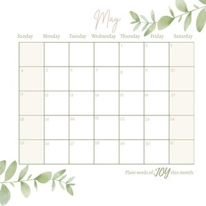 May Calendar | Printable May Calendar | May 2025