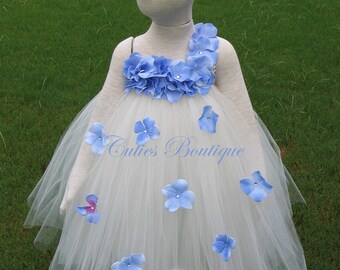 periwinkle flower girl dress