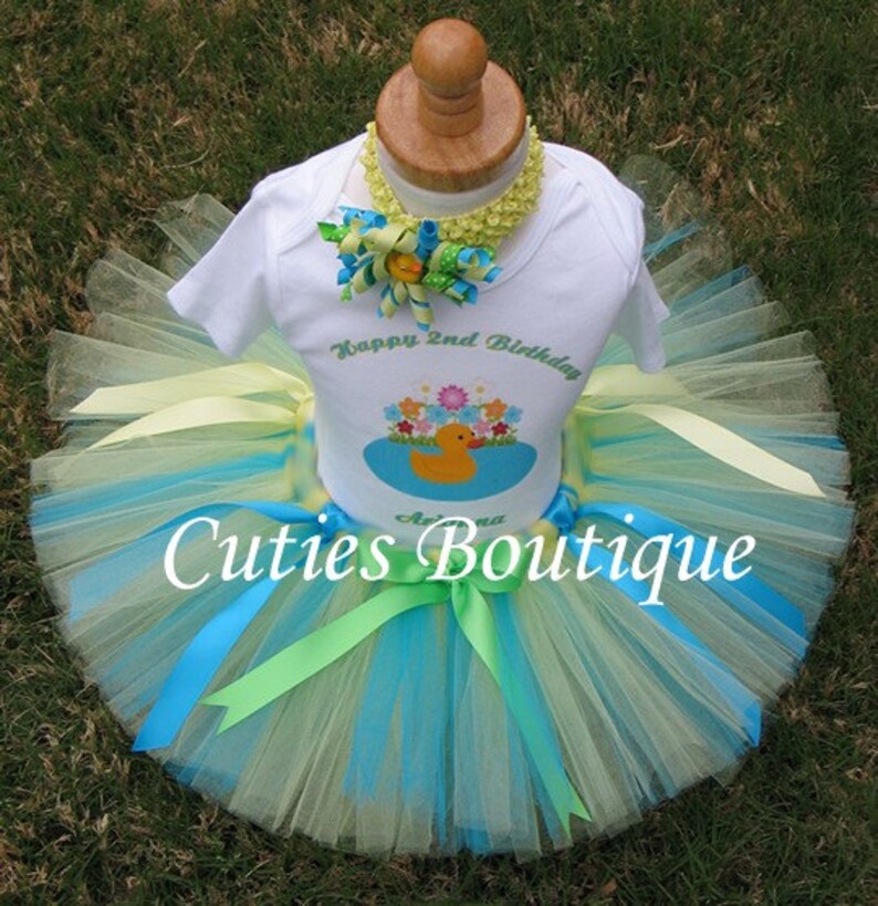 Rubber Ducky Birthday Outfit Set With Personalized Shirt Etsy