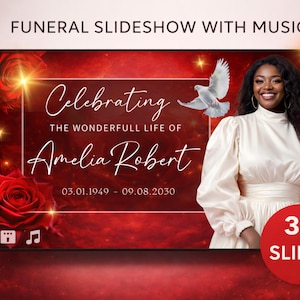 Red Rosses Memorial Slideshow Video – Celebration of Life Video, In Loving Memory