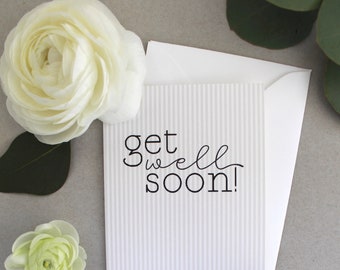 Get Well Soon Card // Get well // thinking of you // recovery card //