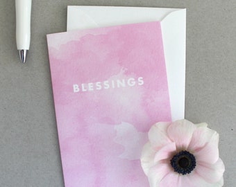 BLESSINGS / BLESSINGS CARD / Baptism card / Christening card /