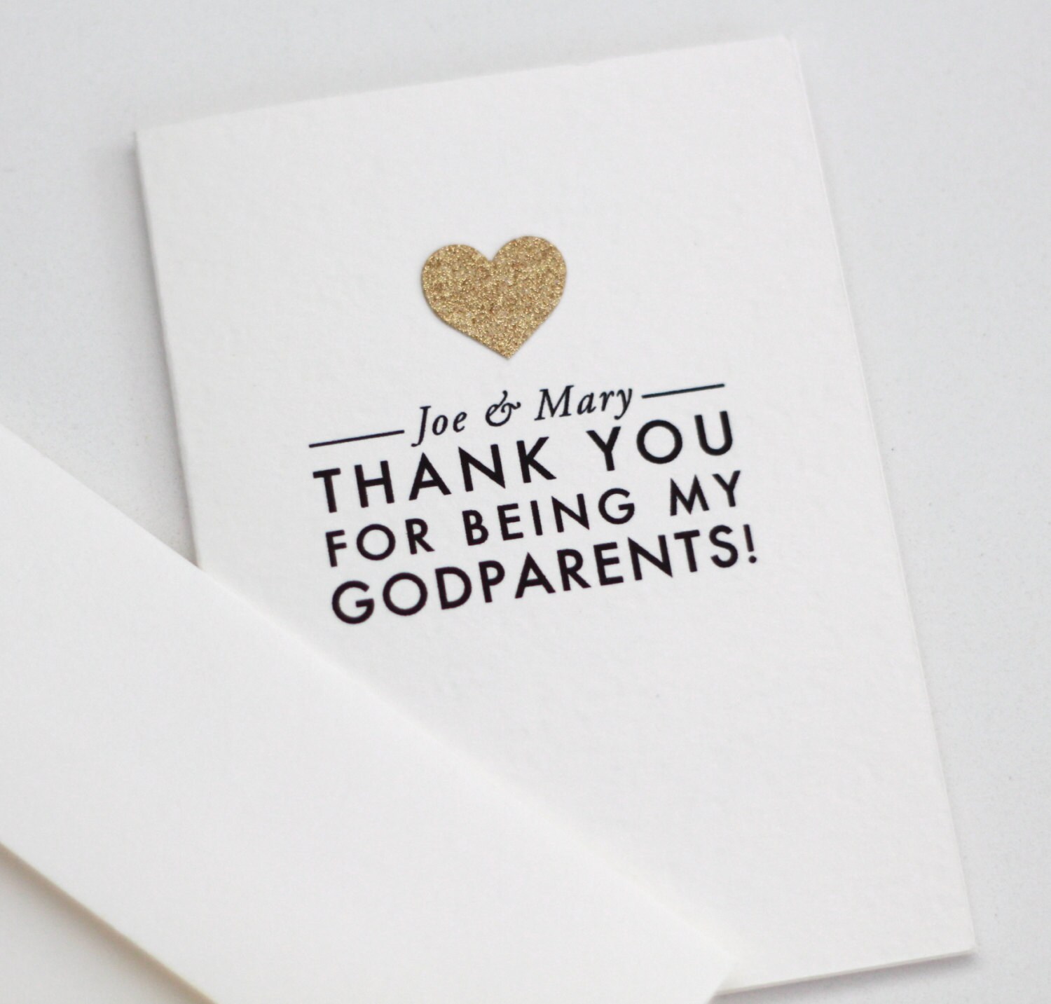 thank you for being my godparents card