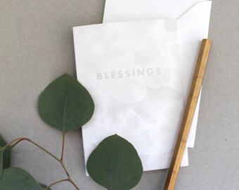 BLESSINGS / BLESSINGS CARD / Baptism card / Christening card /