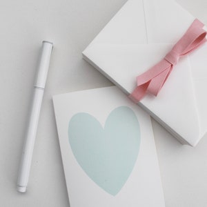 Set of 3 heart cards / generic card / card for any occasion / heart cards / cards with a heart / various coloured heart cards / anniversary image 3