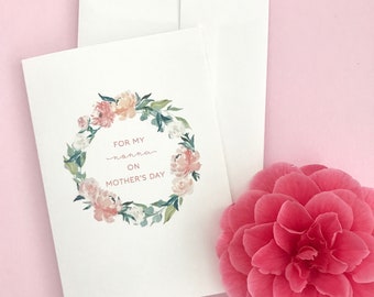 CUSTOM MOTHER'S DAY cards - for my nonna, nana, baka, oma, yiayia or whatever you would like it to say