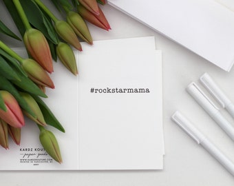Card for Mom for any occasion // #rockstarmama // rockstar mom card / rockstar mama card / rockstar card / card for mother's day / mom card