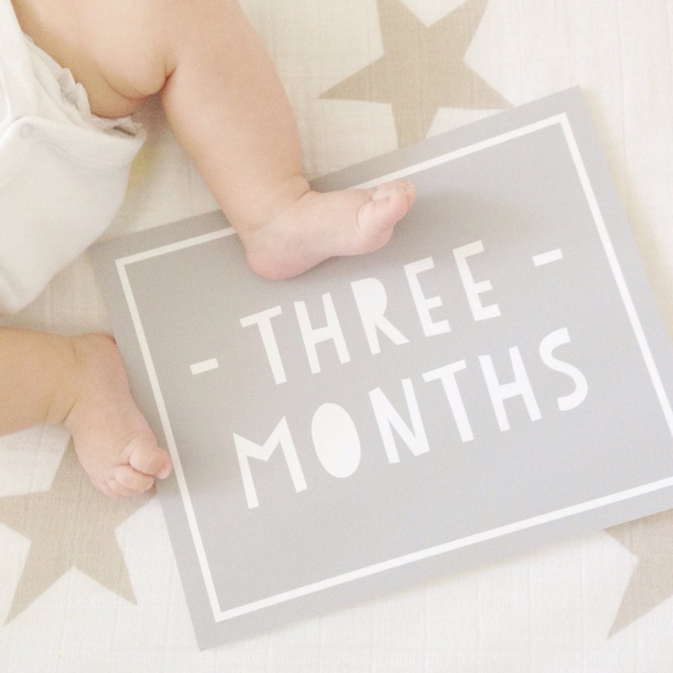 Baby monthly photos / Baby monthly photo prop / Baby photo | Etsy