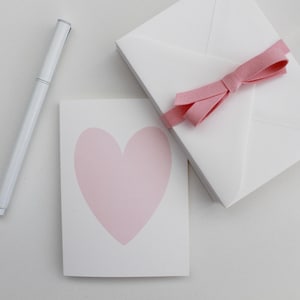 Set of 3 heart cards / generic card / card for any occasion / heart cards / cards with a heart / various coloured heart cards / anniversary image 4