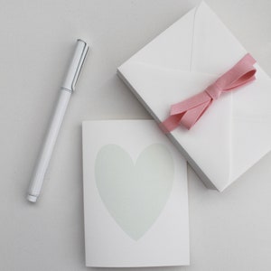 Set of 3 heart cards / generic card / card for any occasion / heart cards / cards with a heart / various coloured heart cards / anniversary image 2