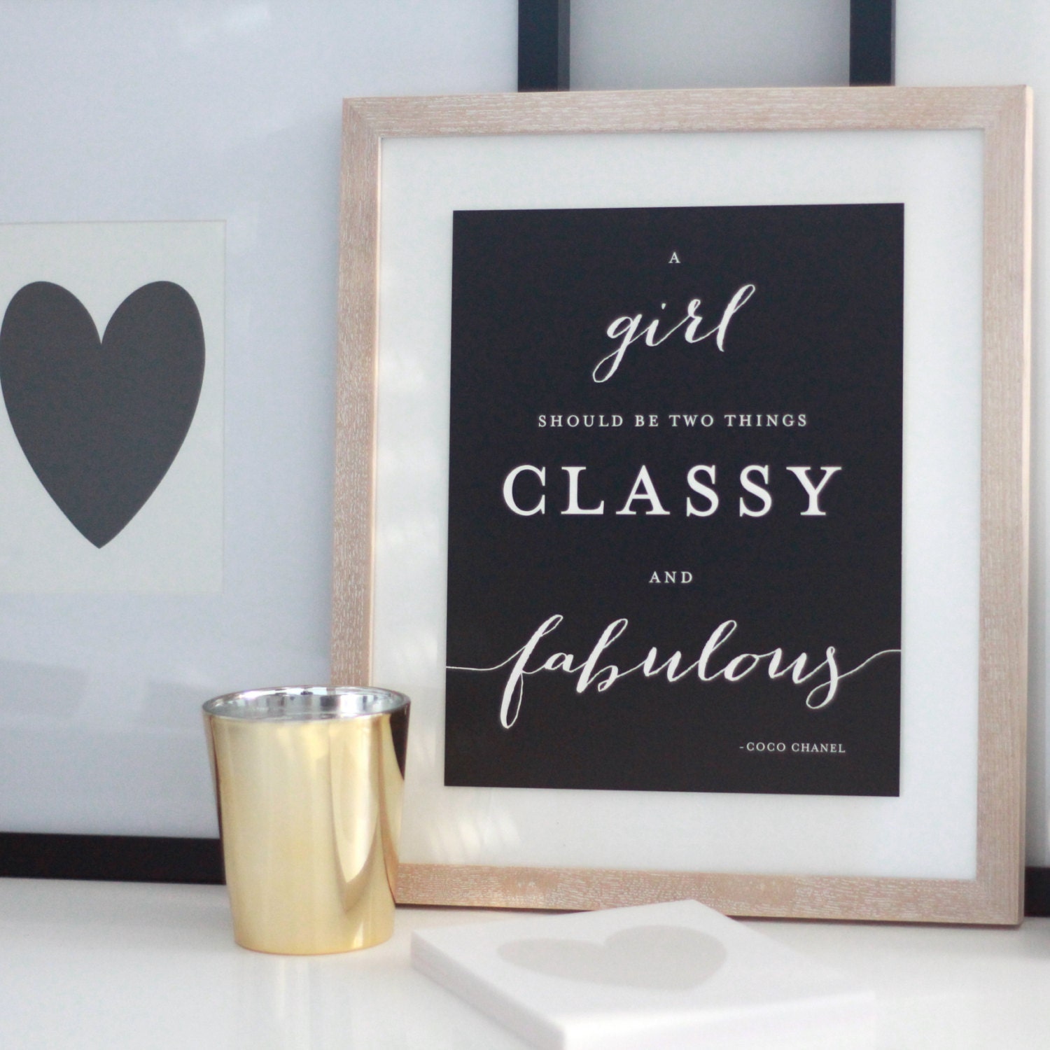 Print a Girl Should Be Two Things CLASSY and FABULOUS 