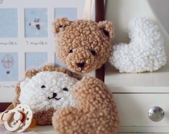 Handmade Plush Teddy Bear: Hypoallergenic Baby Sleep Toy